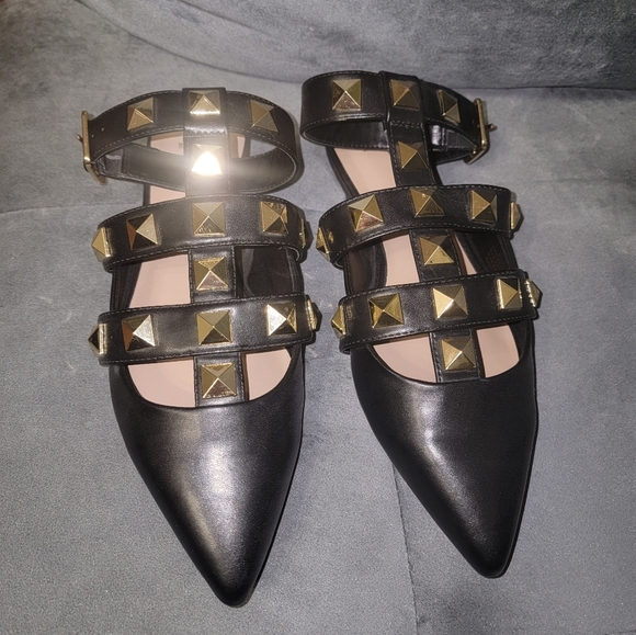 Black Mix No 6 | India StudFlat Shoes Size 8.5 - Picture 2 of 8
